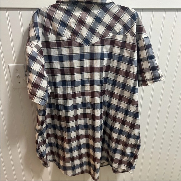 Black Canyon Outfitters Men’s Western Plaid Pearl Button Down Shirt - Picture 6 of 9